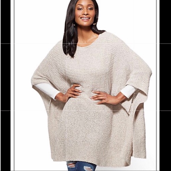 New York & Company | Sweaters | Ny Co Cable Knit Poncho | Poshmark